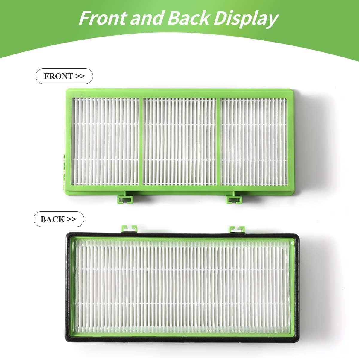 DerBlue Replacement True HE-PA Filter Compatible with Holmes AER1 Series, 4pcs Filters & 8pcs Pre Filters #