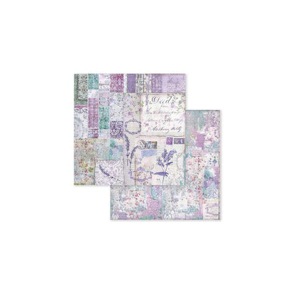 STAMPERIA INTERNATIONAL, KFT PAPER PAD 8X8 10PK PROVENCE, 20.3 x 20.3 (8" x 8"), Multicoloured