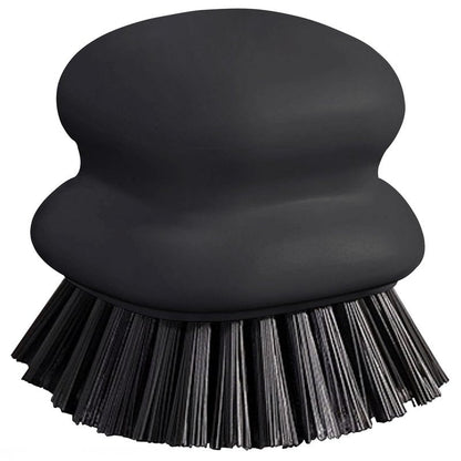 Dish Brush with Handle, Kitchen Scrub Brushes for Cleaning, Dish Scrubber with Nylon bristles for Sink, Pots, Pans(1Pack Black Nylon bristles)