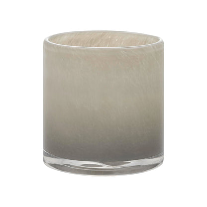 blomus SAGA Glass Hurricane Lamp - Large - Mourning Dove (Brown/Grey)