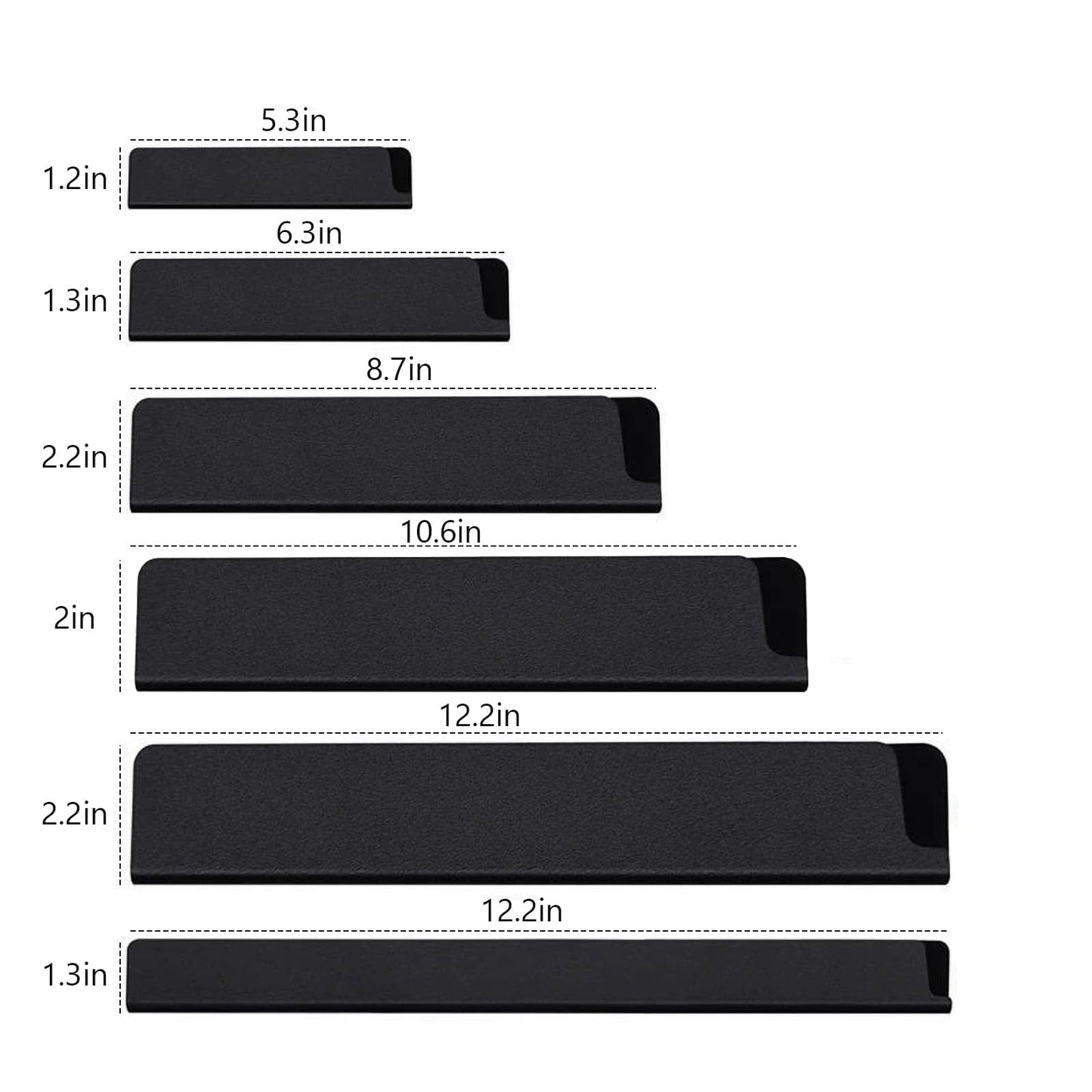 Qchengsan Chef Knife Roll Bag with Knife Edge Guards Set,Universal Knife Sheath Guard Blade Cover or Sleeves for Chef Traveling,Non-BPA,Gifts for Men Dad Father
