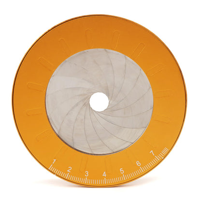 Adjustable Circle Drawing Maker, Stainless Steel & Aluminum Alloy Rotary Round Template, Measuring & Drawing Ruler, Geometric Plotting Compass Tool(Gold,Size:5 inch)