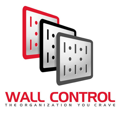 Wall Control 3in Reach U-Hook Accessory “U” Shaped Slotted Metal Pegboard Hook Pegboard and Slotted Tool Board – Red