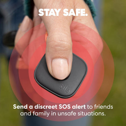 Tile by Life360 Starter Pack (2024) – Bluetooth trackers and finders for keys, wallets and more. Compatible with iOS and Android. Phone finder. 2-Pack (black Mate/Slim)