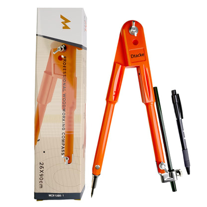 Dtacke Professional Woodworking Compass Pencil Marking Compass Circle Maker Scriber for Geometry (Medium)