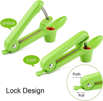 Stainless Steel Multi-Function Olives & Cherry Pitter Tool, Heavy-Duty Fruit Pit Remover for Jam Making