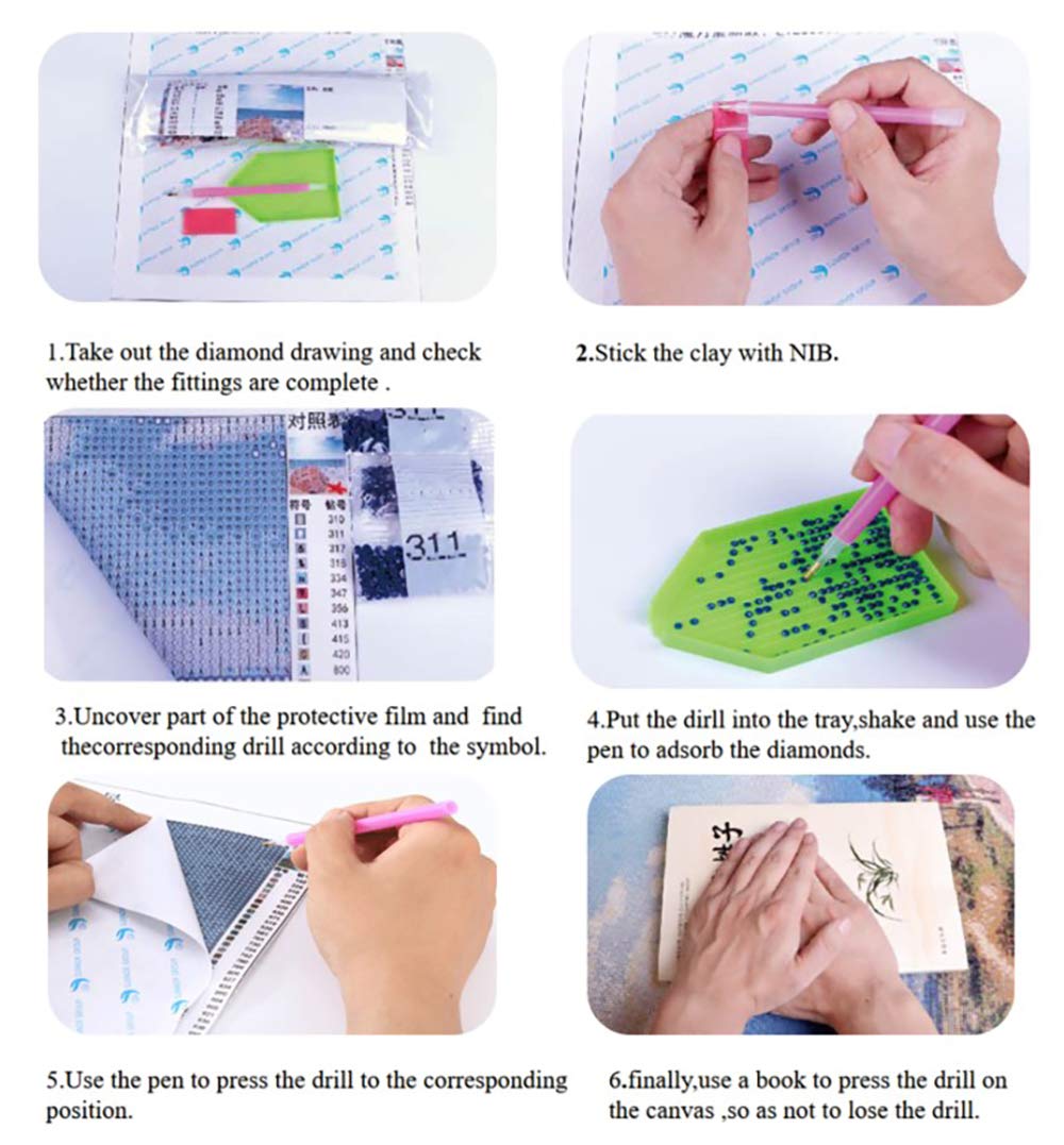 SUKIMI 5D DIY Diamond Art Painting Kits for Adults 16X20 inches Full Round Drill Rhinestone Embroidery for Wall Decoration