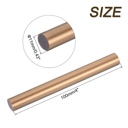 uxcell 30pcs Mini Hot Glue Gun Sticks 4-inch x 0.43-inch High Sticky Large Hot Glue Sticks for Glue Gun, Bronze Gold