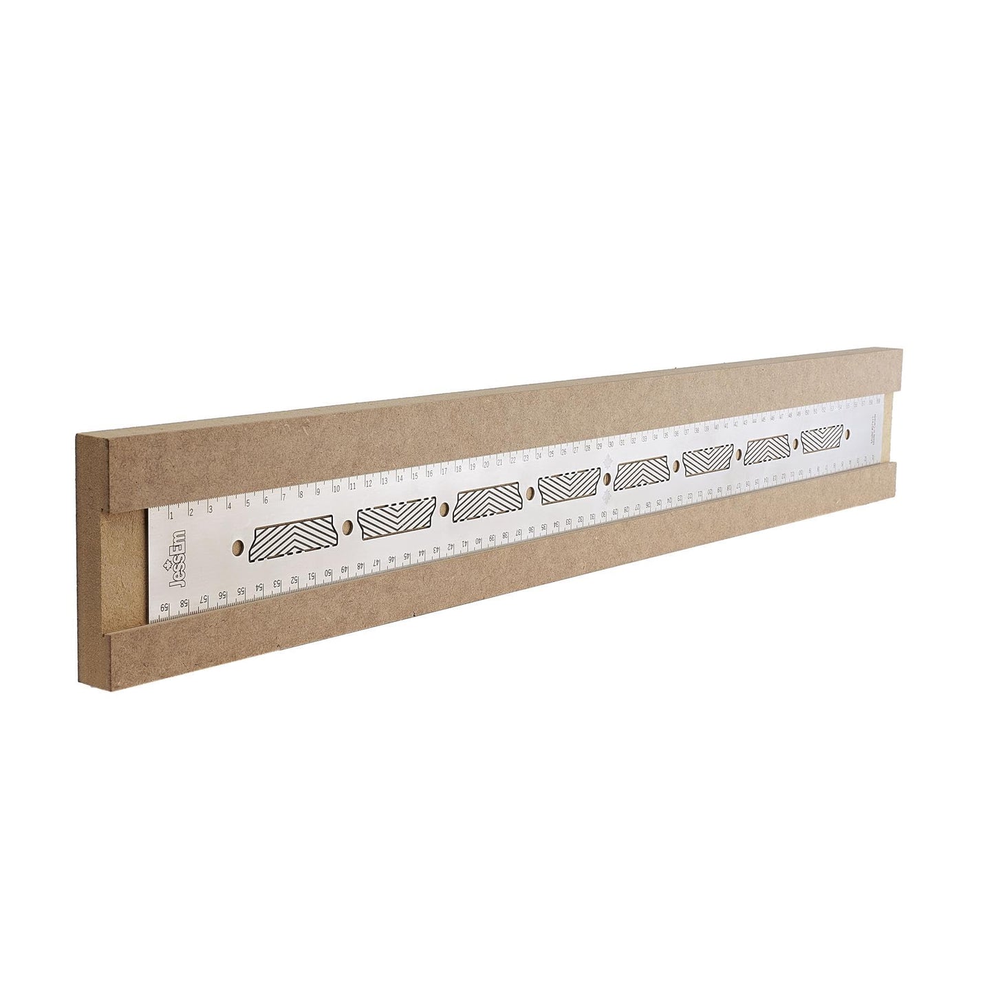 JessEm 07417 Stainless Steel 600mm Precision Ruler with Patented Flex Grip and Fade Resistant Markings