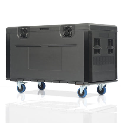 ECGOIOE Cable Trunk Road Case with Wheels 44" x 22" x 24" Professional Stackable Heavy Duty ATA Rolling Road Case for DJ Equipment Storage Transport Touring with Casters