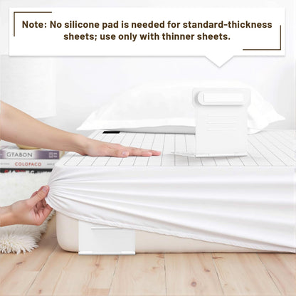 Bed Sheet Holders for Corners - 8Pcs USA Patented Heavy Duty Fitted Bedlock Sheet Holders Keep Sheets Firm & Tight,Secure All Mattress Edges and Corners,No Loose Sheets,Easy Installation