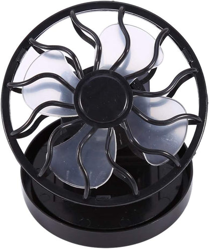 Electric Mini Clip-on Solar Fan - Air Conditioner Cooling Cell Fan for Outdoor, Home, Travel, Camping, Hiking