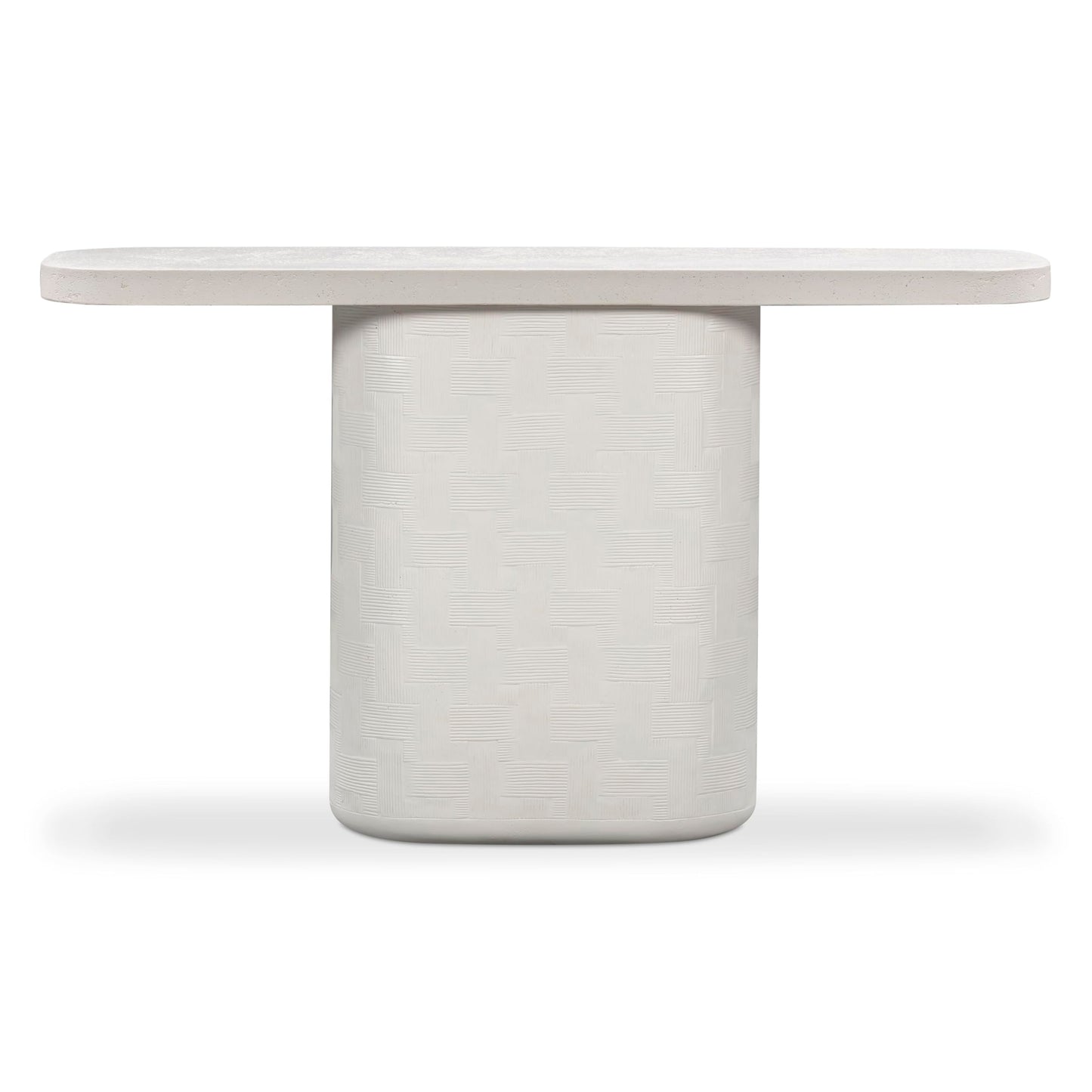 Tov Furniture Suraya Ivory Concrete Console Table