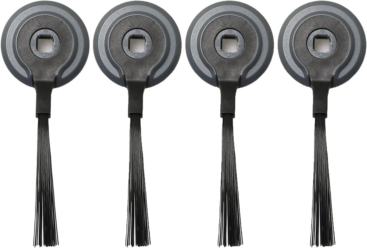 4pcs Side Brush for Shark ION Robot RVSBK950 RV750 R85 RV850 S87 Robot Vacuum Cleaner Accessories, Black