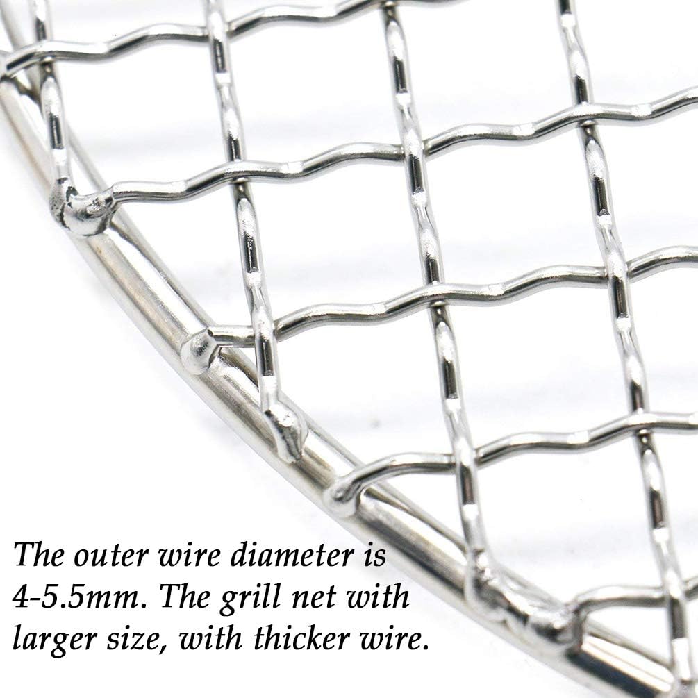 Round Barbecue Wire Rack, Dia 9.5" Multi-Purpose Grill Cooling Rack for Airfryer Instant Pot/Pressure Cooker