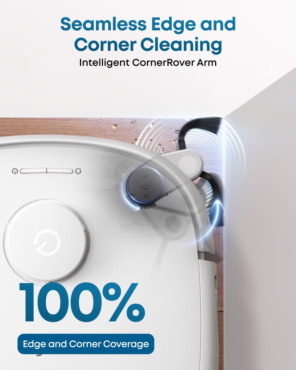 eufy Robot Vacuum E25, HydroJet System with Roller Mop, 20,000 Pa Turbo Suction, All-in-One Robot Vacuum and Mop Combo, Edge-to-Corner Cleaning, Zero-Tangle Design, AI Obstacle Avoidance (Upgraded)