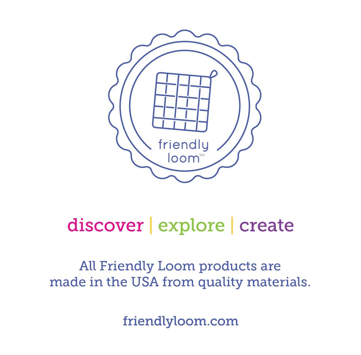 Harrisville Designs Friendly Loom | 10” PRO-Sized Yellow Potholder Weaving Loops | Craft 2 Cotton Potholders