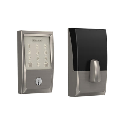 Schlage Encode Smart WiFi Deadbolt Lock for Front Door - Keyless Entry with App or Touchscreen - Works with Alexa, Hey Google, & Airbnb - Create Codes for Guests - Matte Black