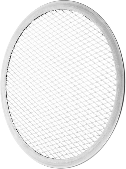 SOLUSTRE Nonstick Bakeware Pizza Screen, 8 Inch Aluminum Round Crisper Tray, Seamless Non Stick Kitchen Tool
