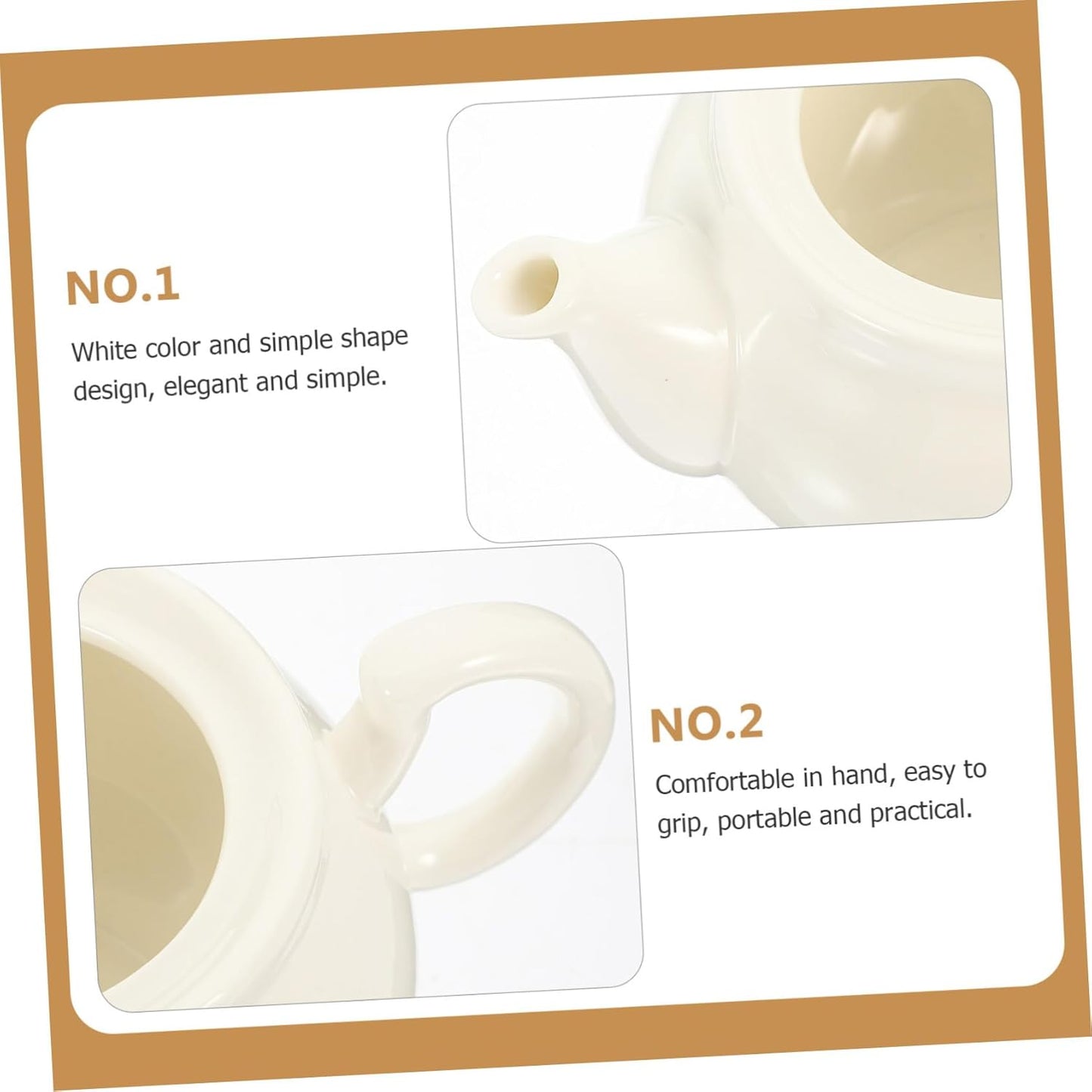 White Ceramic Tea Cups, Teapot, Kettle, Bone China Tea Set, Porcelain, 600ml, 20oz