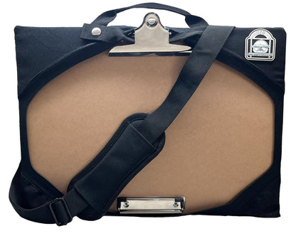 Industrial Field Cases Field Bag with Integrated 11x17 Clipboard, Storage and Shoulder Strap: Perfect for Engineers, Inspectors, Roofers & Architects Black CJFB1117