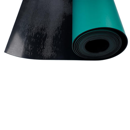 Flynsu 23.6" x 118" ESD Anti-Static Mat Roll 0.08" Thick ESD Soldering Mat Large High Temperature Workbench Mat Anti Static Desktop Mat Green