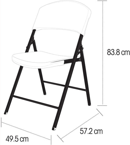 Contoured Folding Chair by Lifetime Products, White