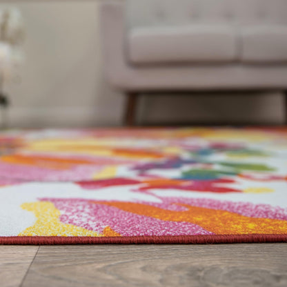 Rugshop Modern Bright Flowers Non-Slip Area Rug, 20" X 30" Multi