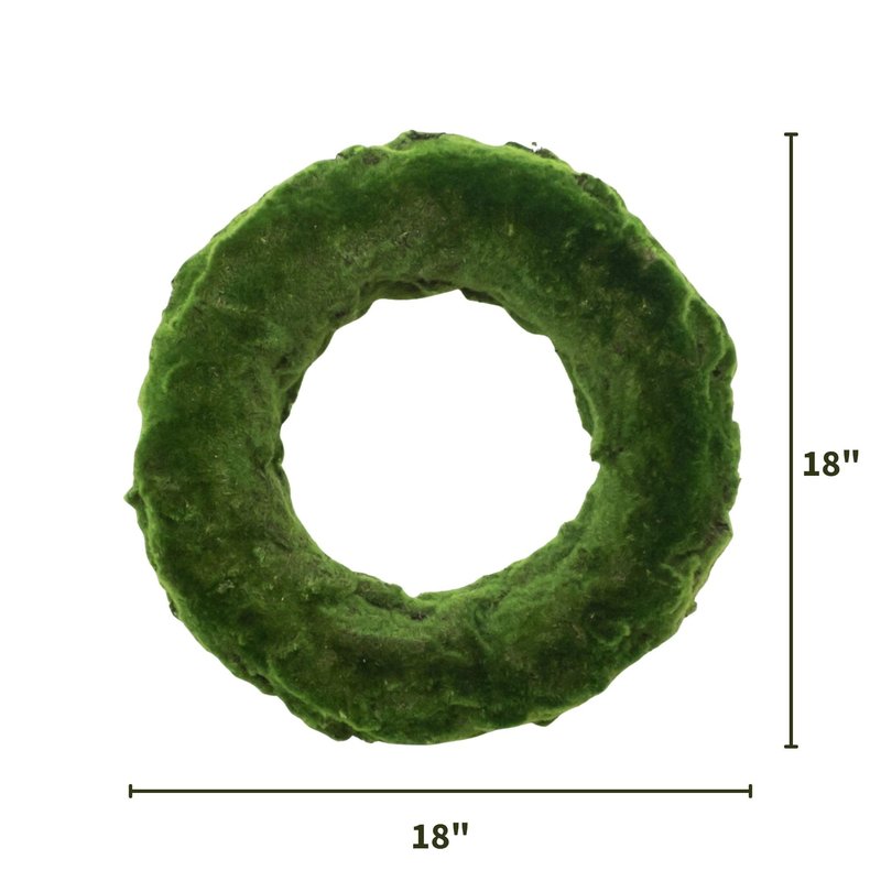 Nearly Natural 18in. Moss Artificial Wreath