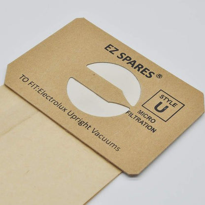 EZ SPARES 30 Pcs Replacements for Electrolux Upright Vacuum Cleaner Style U Electrolux Type U Bags,Paper Dust Bag,Made of Paper, More Environmentally Friendly