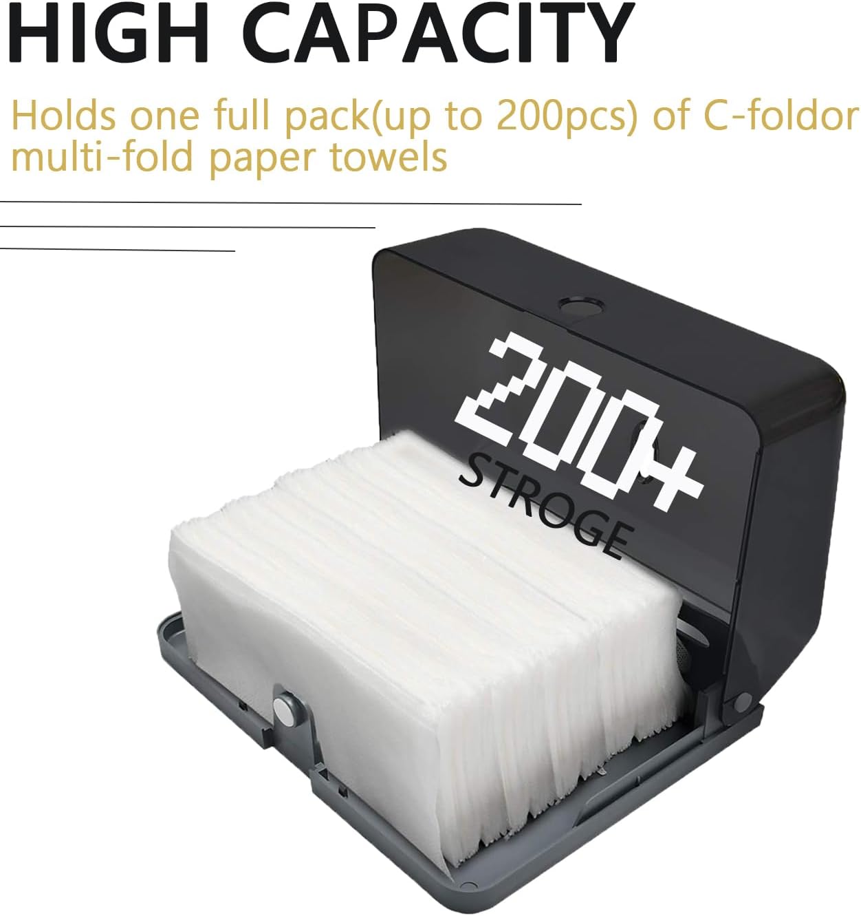 AIFUSI Commercial Paper Towel Dispensers, Toilet Tissue Dispensers Wall Mount Paper Towel Holder C-Fold/Multifold Paper