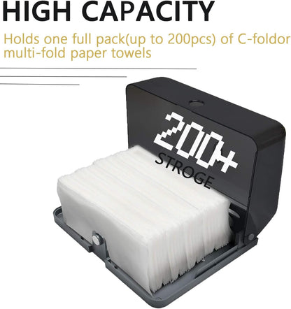 AIFUSI Commercial Paper Towel Dispensers, Toilet Tissue Dispensers Wall Mount Paper Towel Holder C-Fold/Multifold Paper