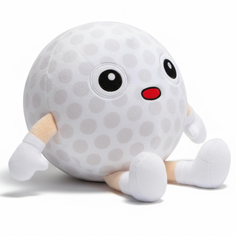 Soulchen Golf Pillow Plush Stuffed Animal Funny Plushies Toy Gift for Kids, 11 Inch Cute Soft Golf Throw Pillows with Arms Legs for Sports Fans Boys Girls Bed Room Decor Birthday Favors
