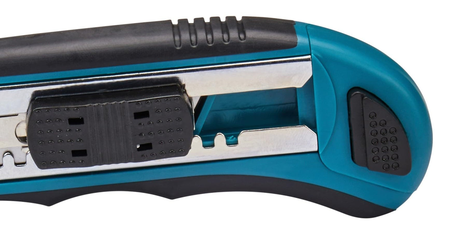 Makita Utility Knife Snap-Off Easy Loading Retractable Extra Blades Comfortable Rubber Handle Total 8 Blades