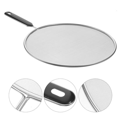 Unomor Oilproof Mesh Lid 15.75 Inch Splatter Screen for Frying Pan Grease Splash Guard Heat Resistant Pan Cover Kitchen Cooking Tool