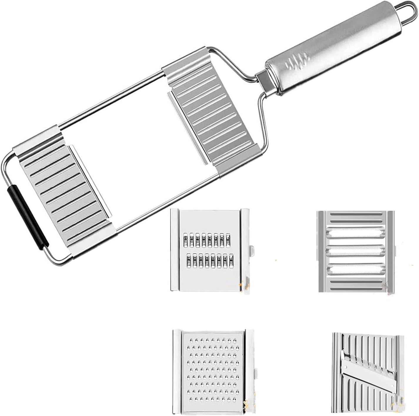 Ubrand 4 in 1 Multifunctional Vegetable Slicer, Cheese Grater, Potato Grater, Peeler Kitchen Tool for Salad, Fries,