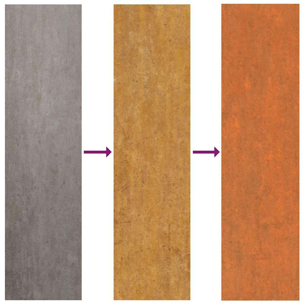Foknhdi Corten Steel Raised Garden Bed Large 94.5 x 94.5 x 30.3 in Rustic Planter Box with Natural Rusty Patina for Patio Outdoor Herb & Veggie Growing