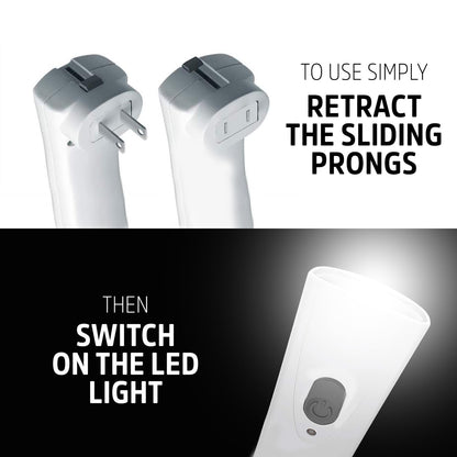 Energizer Weatheready Rechargeable Flashlights for Home, Pack of 3, Emergency Flashlight for Hurricane Supplies, Survival Kits, Power Outages, LED Flash Light with Convenient Plug-in Design