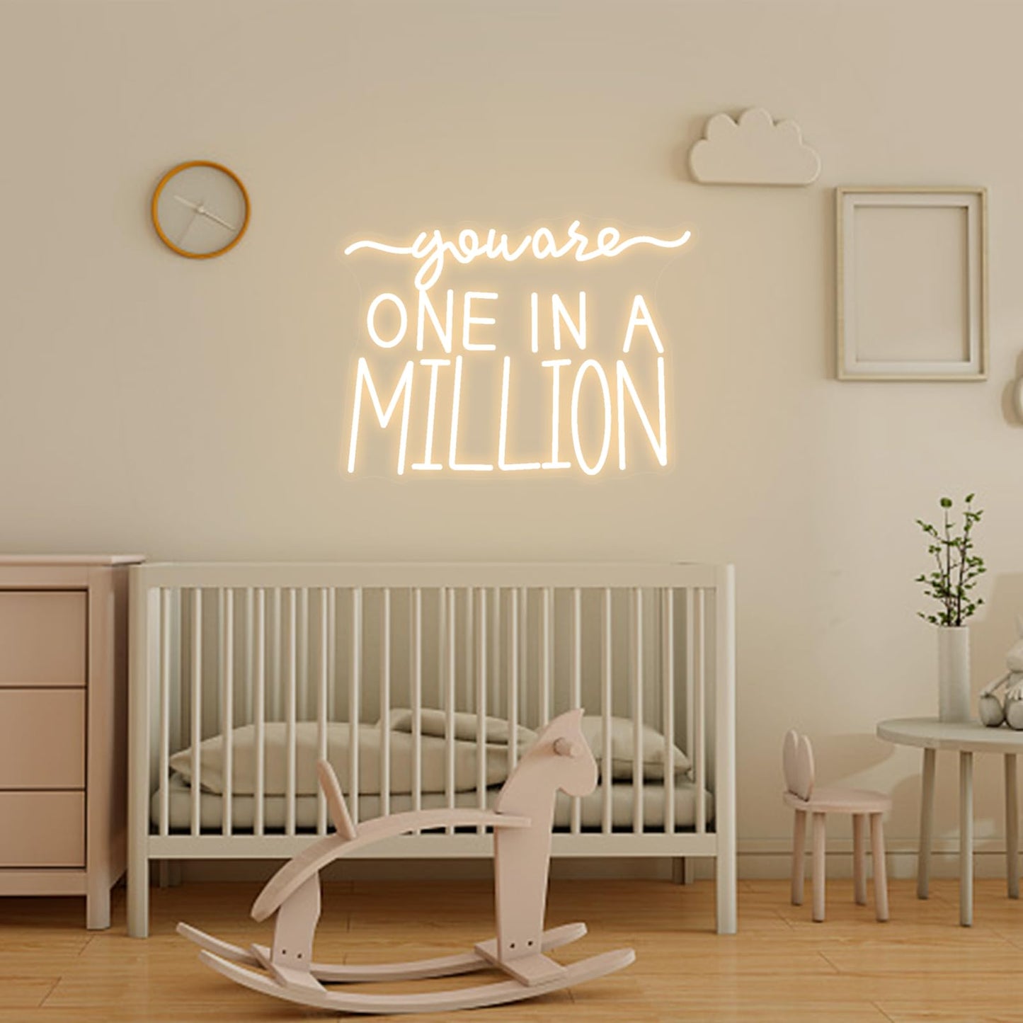 Neonawall Neon Sign for Wall Decor Light Up Letters Led Sign Birthday Party Gifts Led Decorative Night Signs Room Decor Supplies Birthday Party Signs for Home Bedroom Dorm (You Are One in A Million)