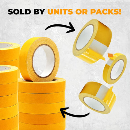 WOD Double Sided Woodworking Tape, 12 Pk - 1 inch x 25 Yards - for CNC Machines Woodworkers, Routing and Wood Templates - Removable DCCT61W