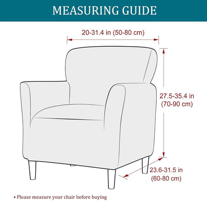 1-Piece 11 NILUOH Banquet Armchair Slipcover Stretch Chair Covers with Arms Printed Soft Accent Chair Cover Anti-Slip