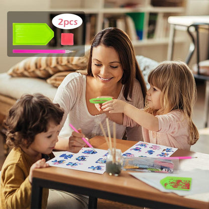 LWZAYS Diamond Art Kits for Kids Boys and Girls Ages 6-8-10-12 Easy to DIY Creative Diamond Art Sticker Craft by Numbers Kits for Kids and Adult Beginners