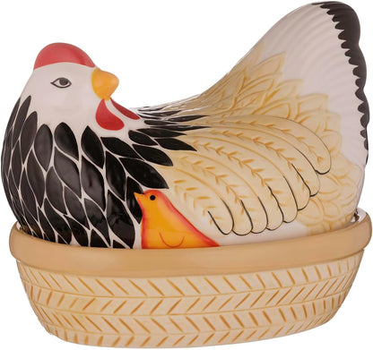 21 16.5 18 cm Mason Cash Mother Chip Resistant Hen Nest Egg Storage, Ceramic, Multi-Colour, x x