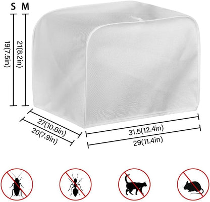 Light Blue Toaster Dust Cover for 2 Slice Toaster, Washable Dust and Fingerprint Protective Cover for Kitchen Appliances