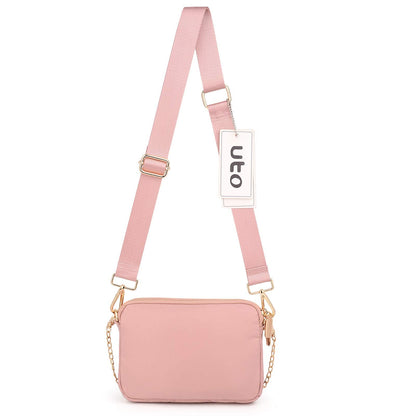 UTO Small Crossbody Bags for Women 3 in 1 Trendy Belt Purse Fashion Designer Mini Cute Sling Fanny Chest Pack