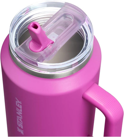 STANLEY Quencher ProTour 64 oz Tumbler - Leakproof Lid, Built-In Straw & Handle | BPA-Free Dark Blossom