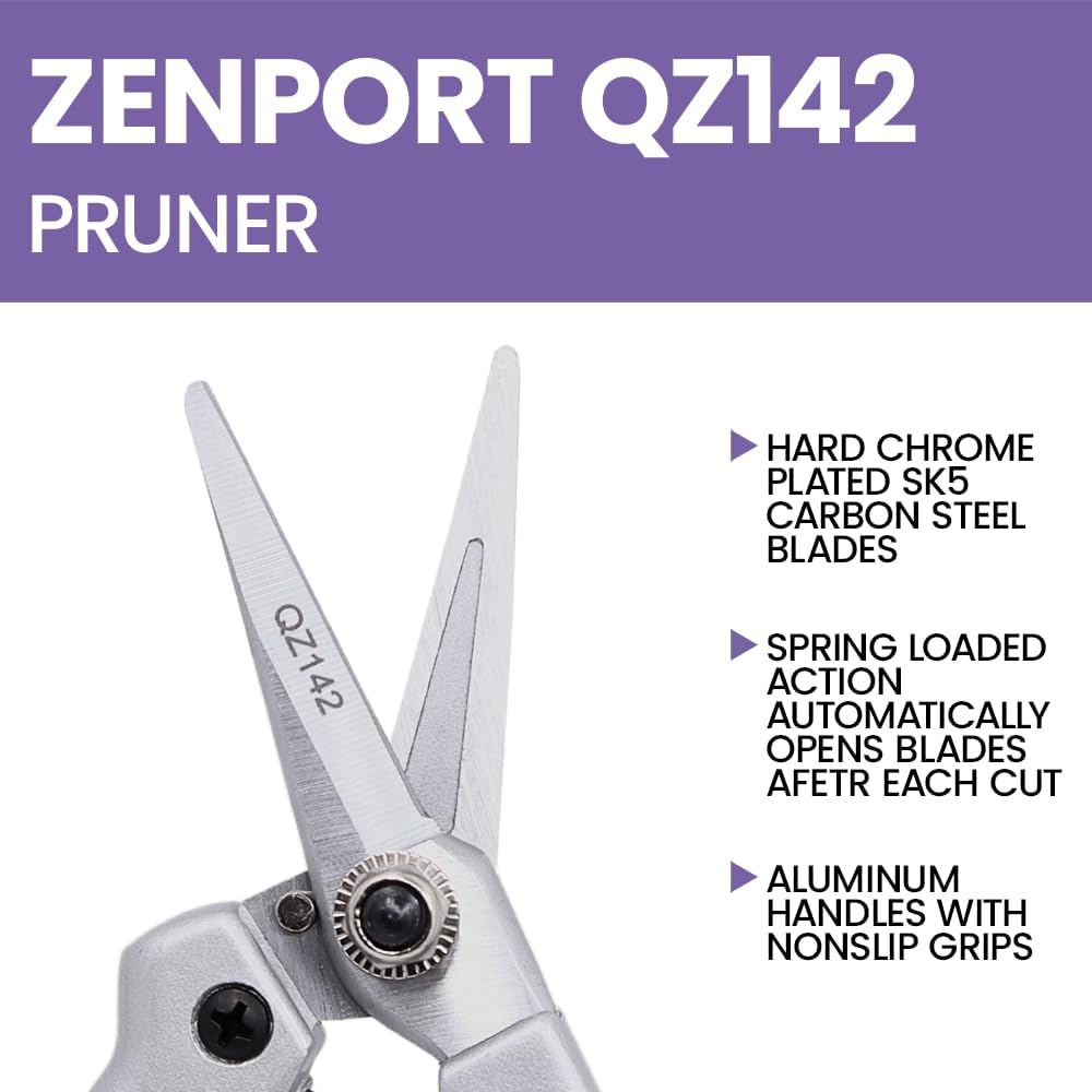 Zenport QZ142 Trimmer Shear, Black, 1