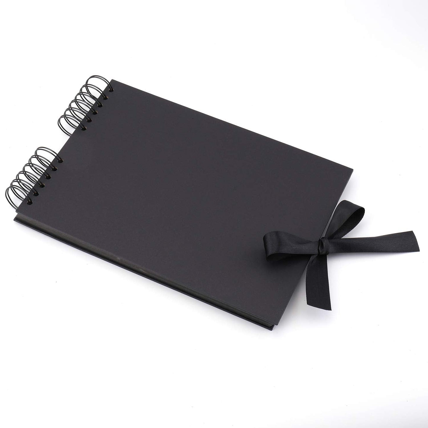 Tosnail 2 Pack 80 Pages Scrapbook Album, 12 x 8 Inches Photo Album Memory Book, Total 160 Pages - Black