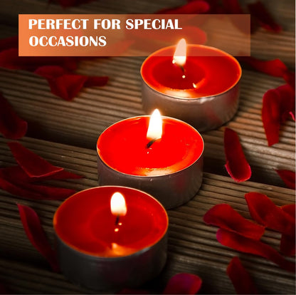 Generic Premium European Wax Tea Light Candles - Bulk Pack of 100 | Long-Lasting, Smokeless & Dripless | Ideal for Weddings, Romantic Nights & Home Decor (100 of Pack), White