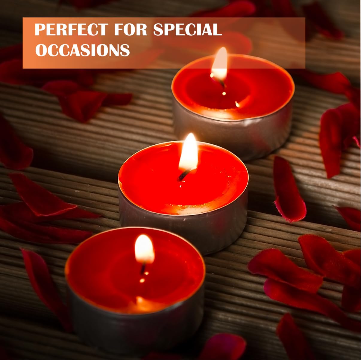 Generic Premium European Wax Tea Light Candles - Bulk Pack of 100 | Long-Lasting, Smokeless & Dripless | Ideal for Weddings, Romantic Nights & Home Decor (300 of Pack), White